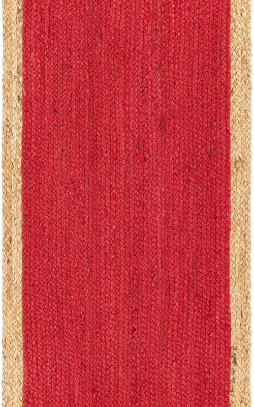 Handmade Eco Friendly Natural Jute Inner Red Table Runner