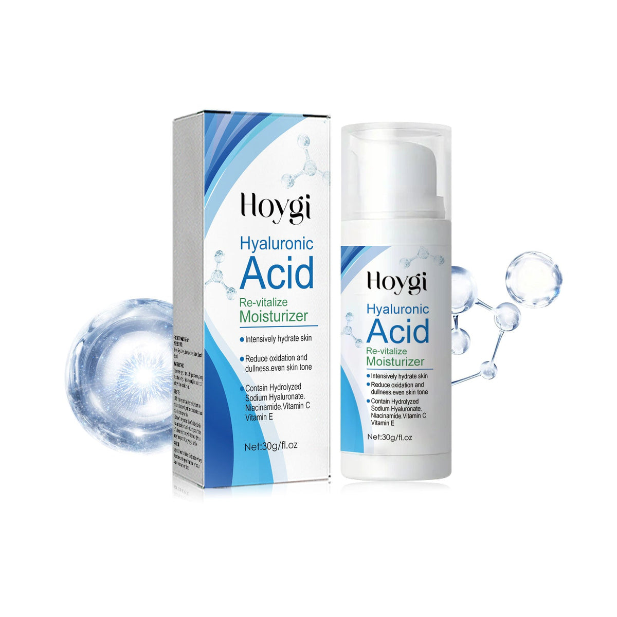 Hydrating Hyaluronic Acid Cream, Brightening, Replenishing, Anti-Aging, Skin Glow ,30g