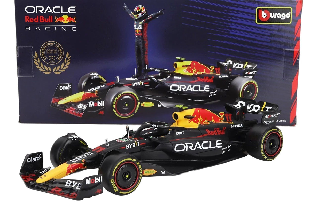 Bburago Race F1 2023 Oracle Red Bull RB19 #11 Sergio Perez Die-cast Car with Pilot Figure (1:24), 14+ years