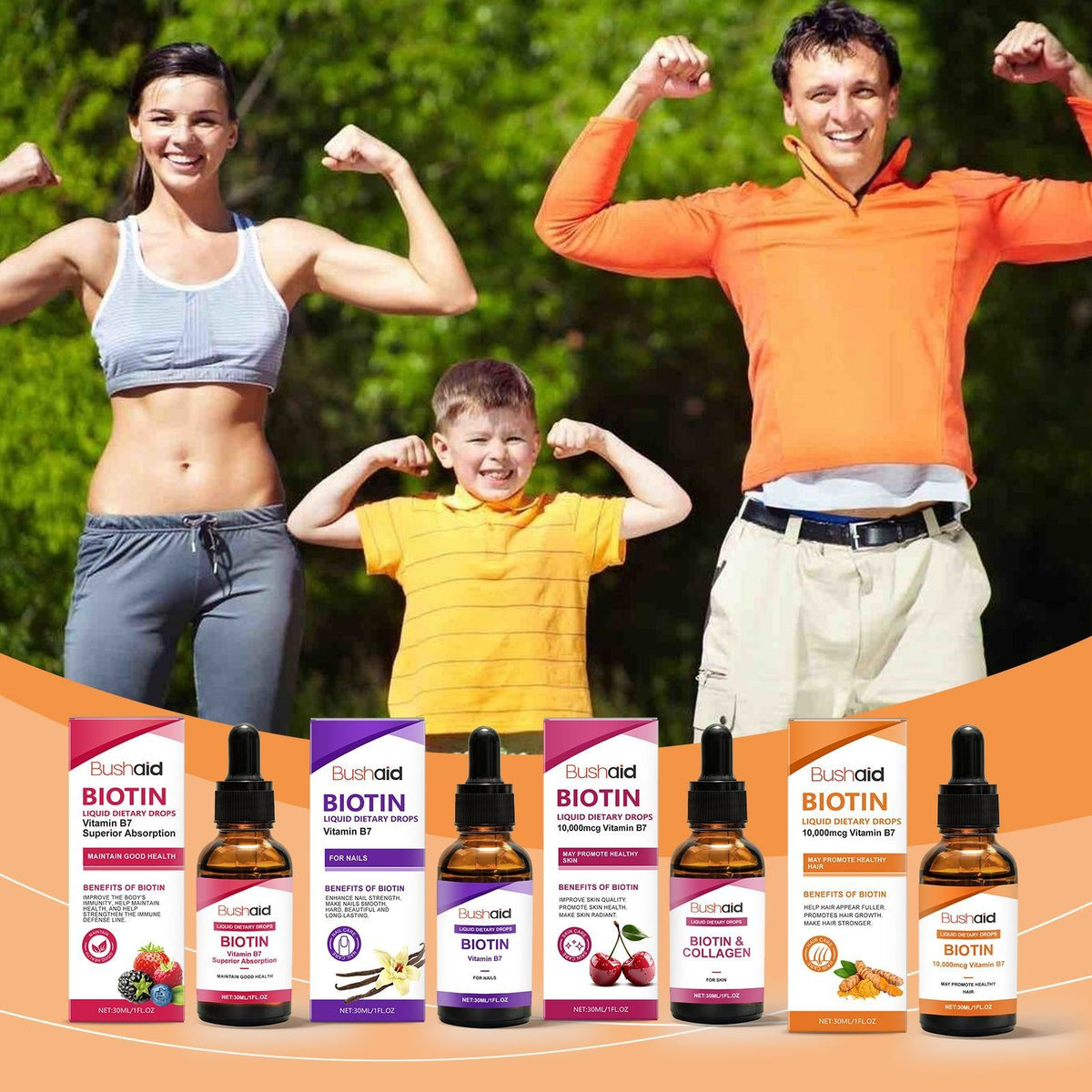 Boost Your Body Care with Biotin Drops, Natural Energy & Vitality, Easy to Use ,30ml