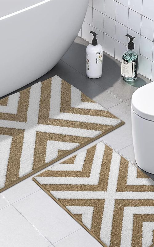 AIESY® Beautiful Luxury Rectangle Quick Dry Bath Mat