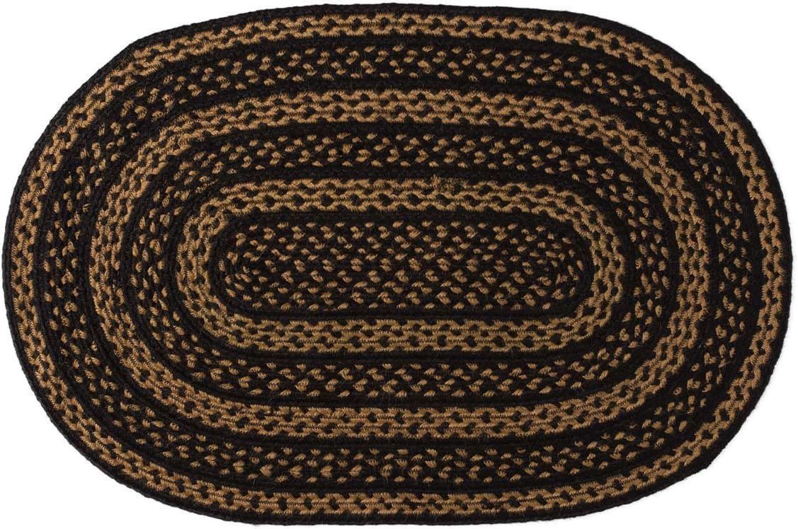 AIESY® Beautiful Reversible Braided Farmhouse Area Geometric Rug