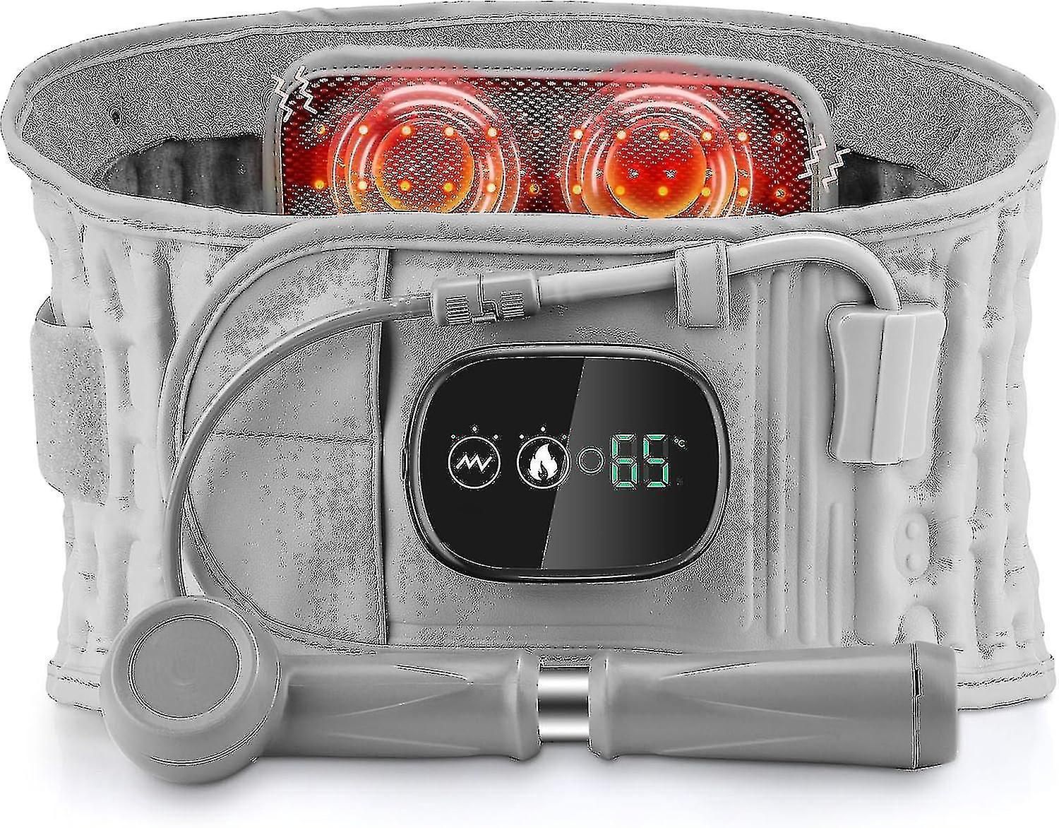 Back Support Belt with Heat Massage Lumbar Pain Relief