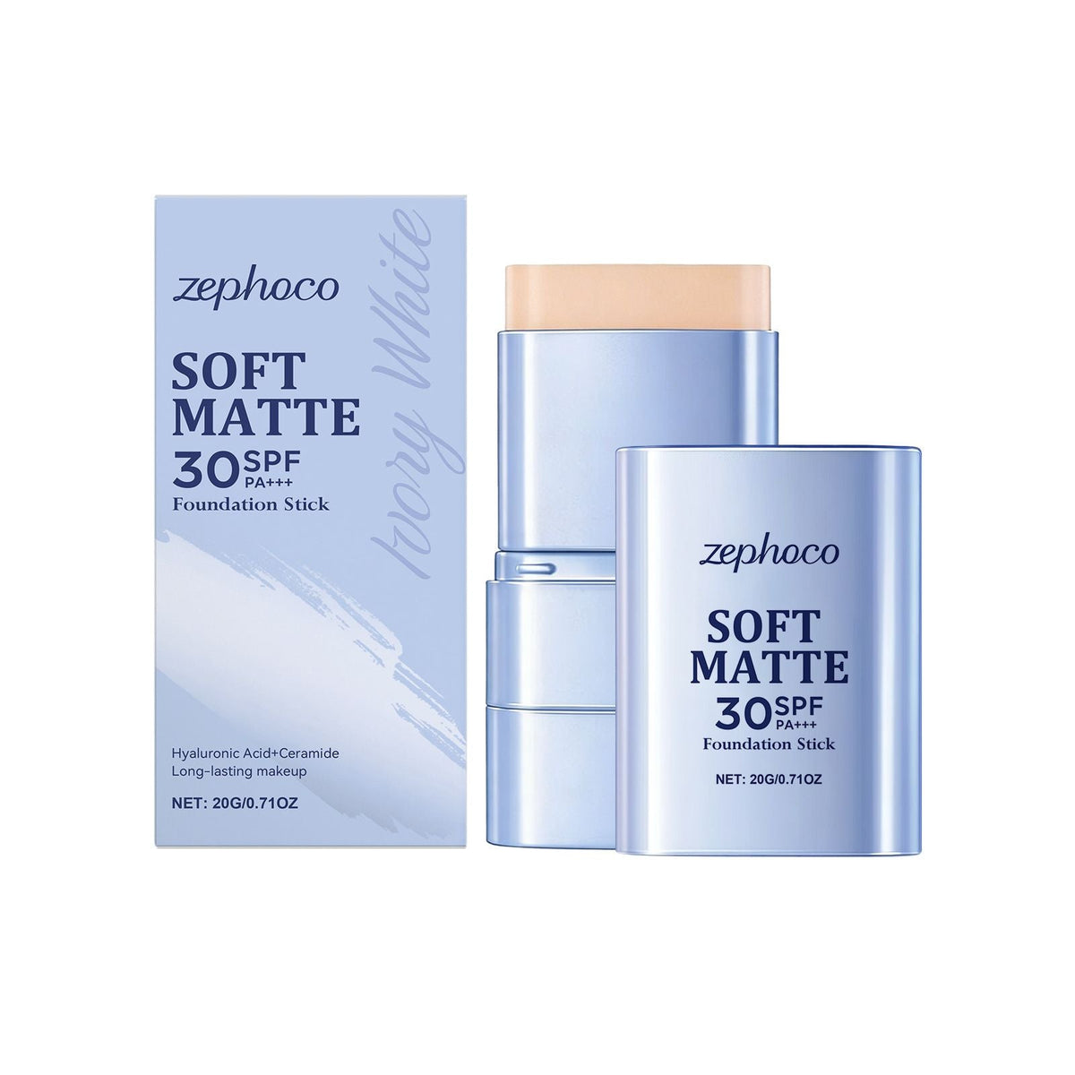 20g Matte Foundation Stick with Smooth Blend and Flawless Base