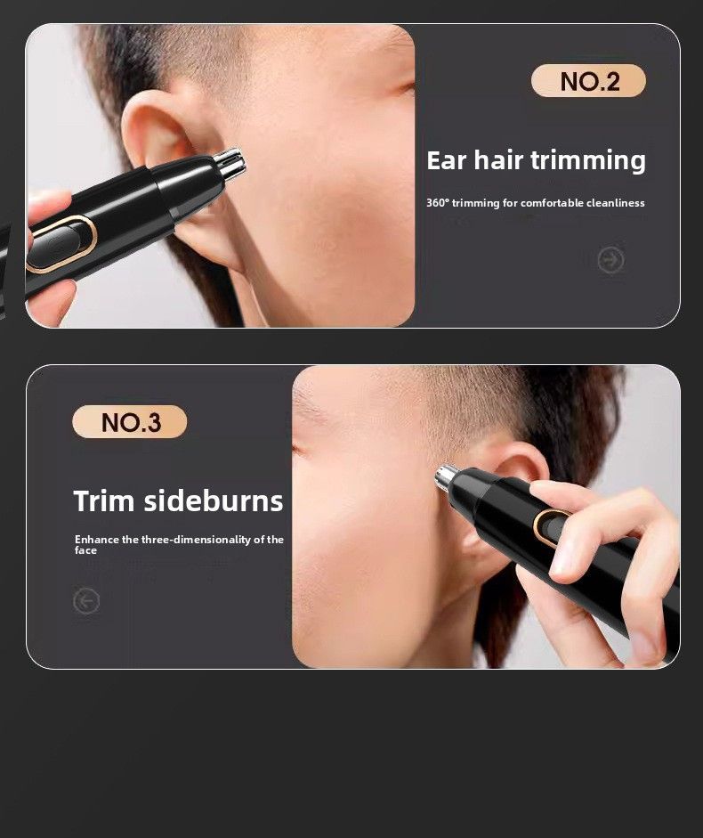 USB Nose Hair Trimmer for Men and Women