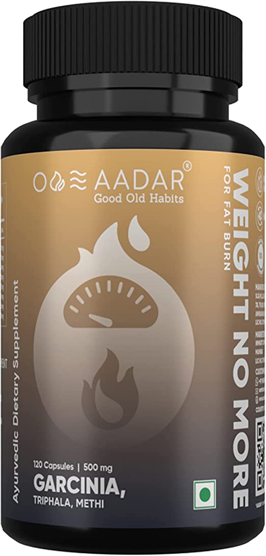 Aadar Weight No More | Natural Weight Loss Supplement Green Tea 120 Capsules