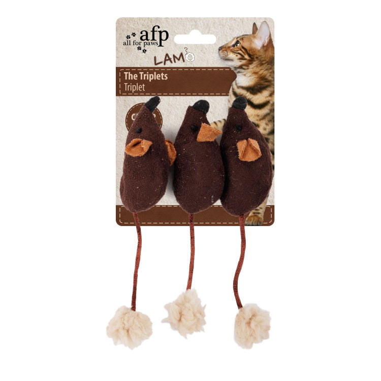 All For Paws Lambswool The Triplets Assorted - 6 pcs/pk