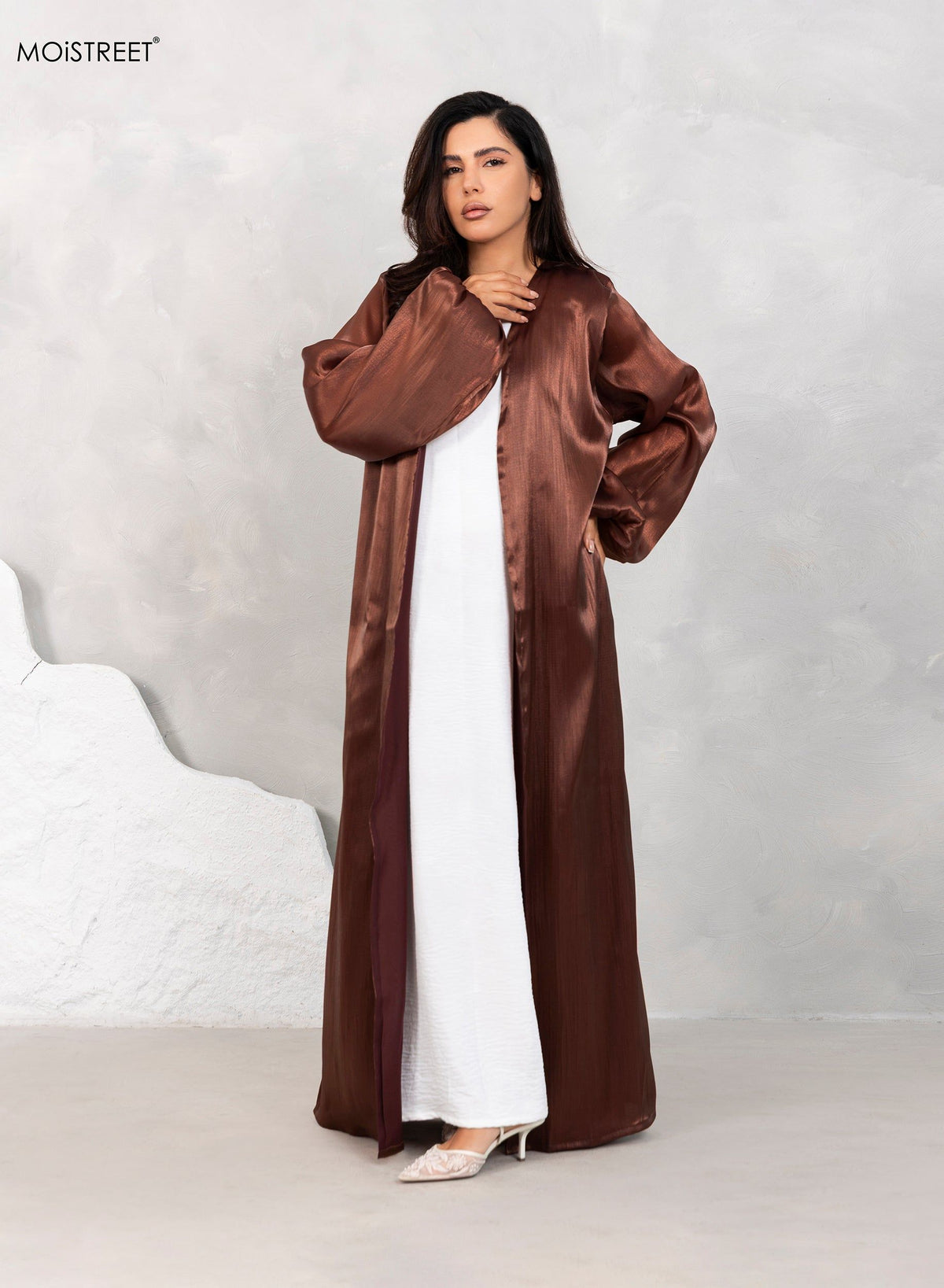 MOiSTREET Rotana Shimmer abaya Set