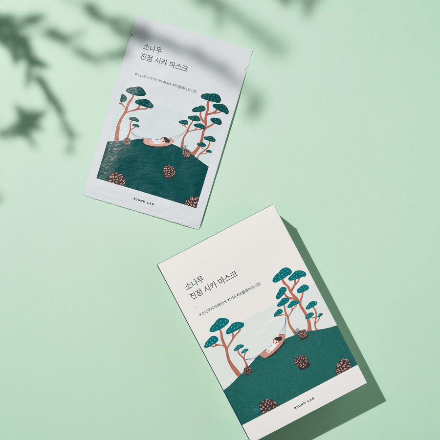 Round Lab Pine Calming Cica mask 27ml (10ea)