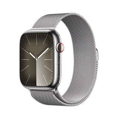 Series 9 GPS + Cellular 41mm Stainless Steel Milanese Loop