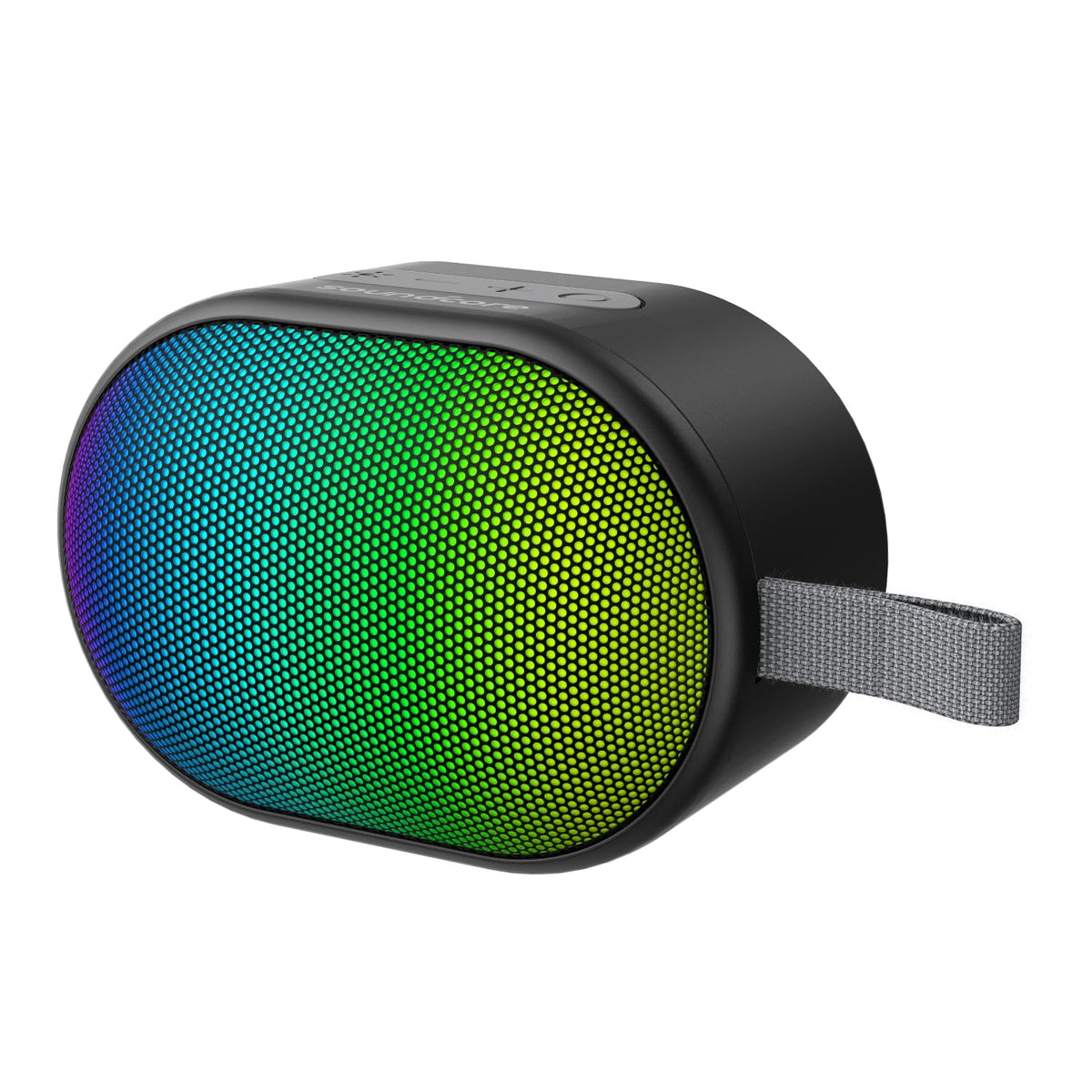 Anker Soundcore Pyro Mini Bluetooth Speaker, 6W Sound, LED Light Effects, TWS Pairing, 10H Playtime, Black