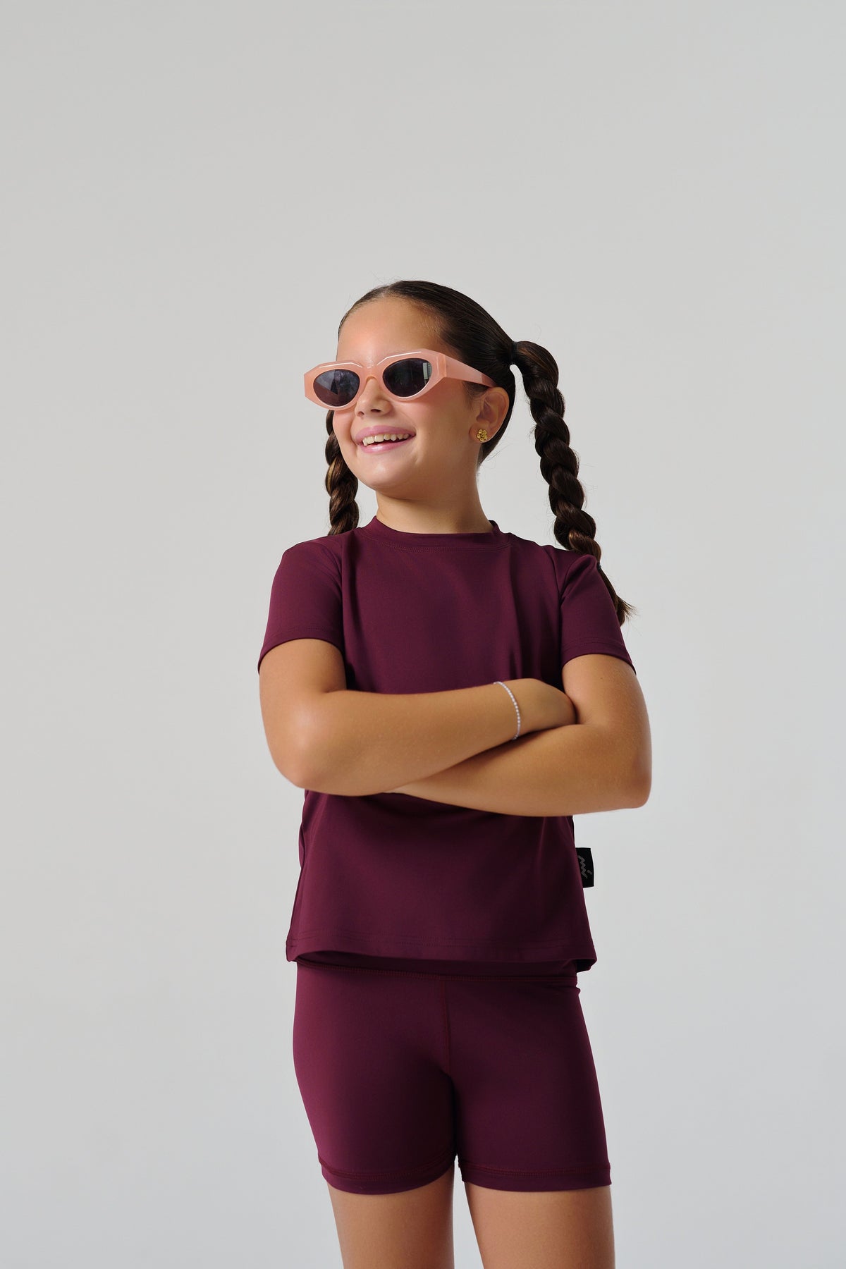 Regular Fit Kids Tights - Maroon