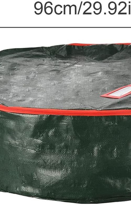 Christmas Wreath Storage Bag Holiday Organizer Wreath Container Box With Handle
