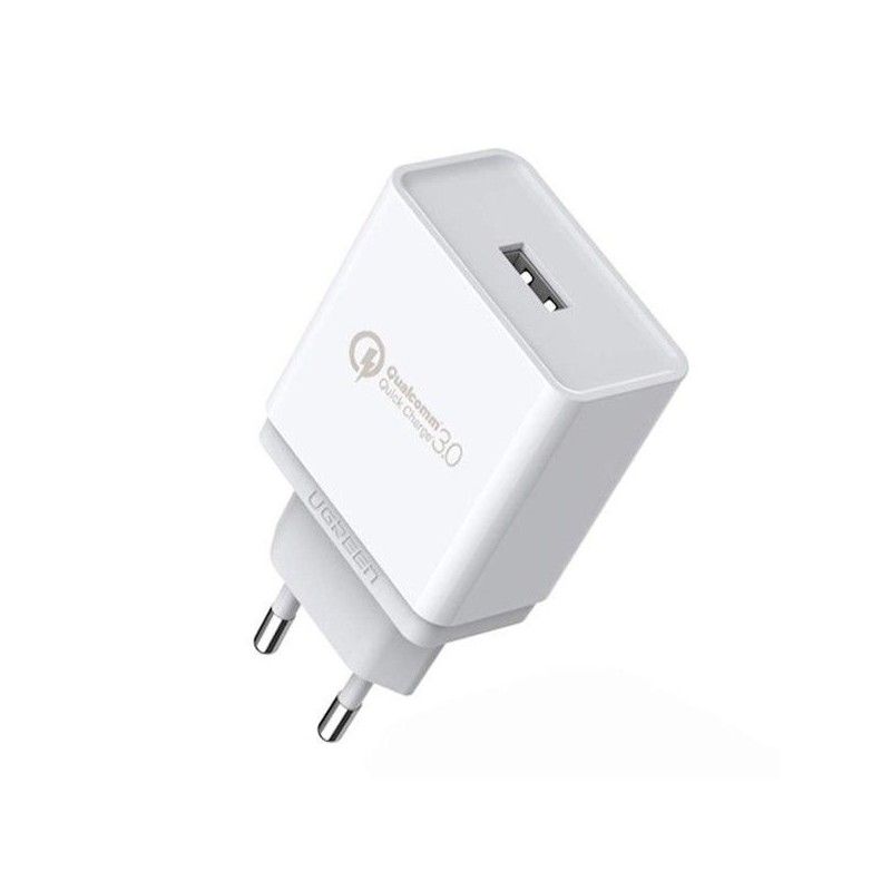 UGREEN CD122 18W Quick Charge 3.0 USB Wall Charger, EU Plug, Fast Charging Adapter
