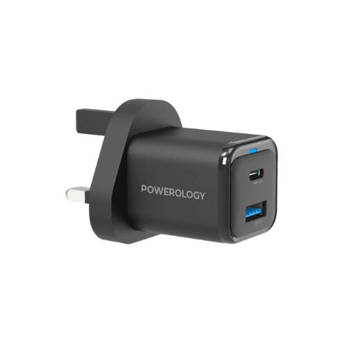 Powerology 35W DualPort  USB-C Home Charger 1.2m