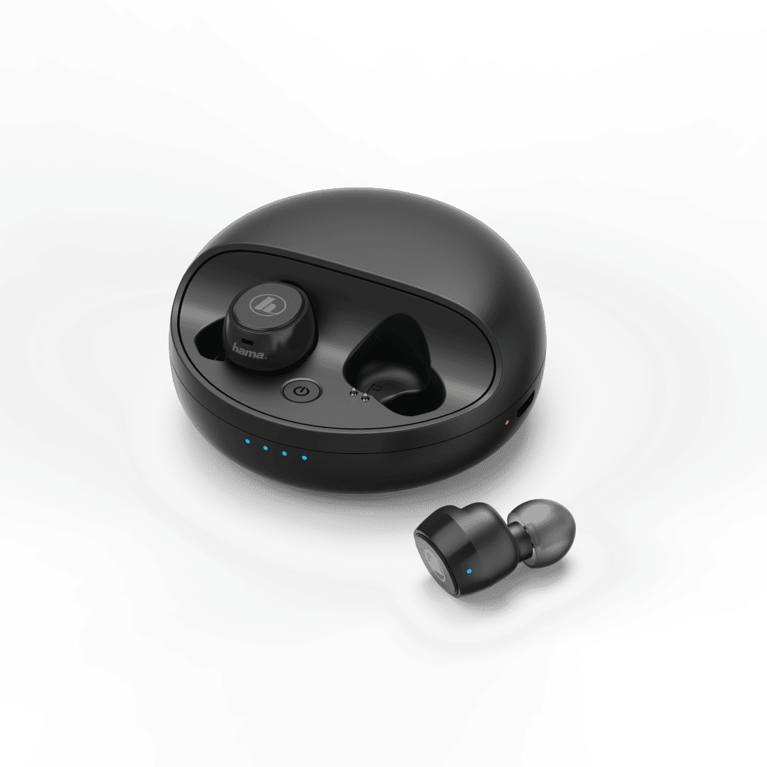 HAMA 178881 Bluetooth® "Disc” headphones, in-ear, full wireless, micro, charging station