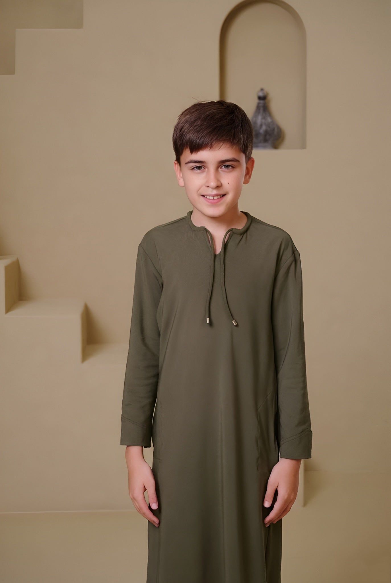 Sahil Kids Abaya - Green