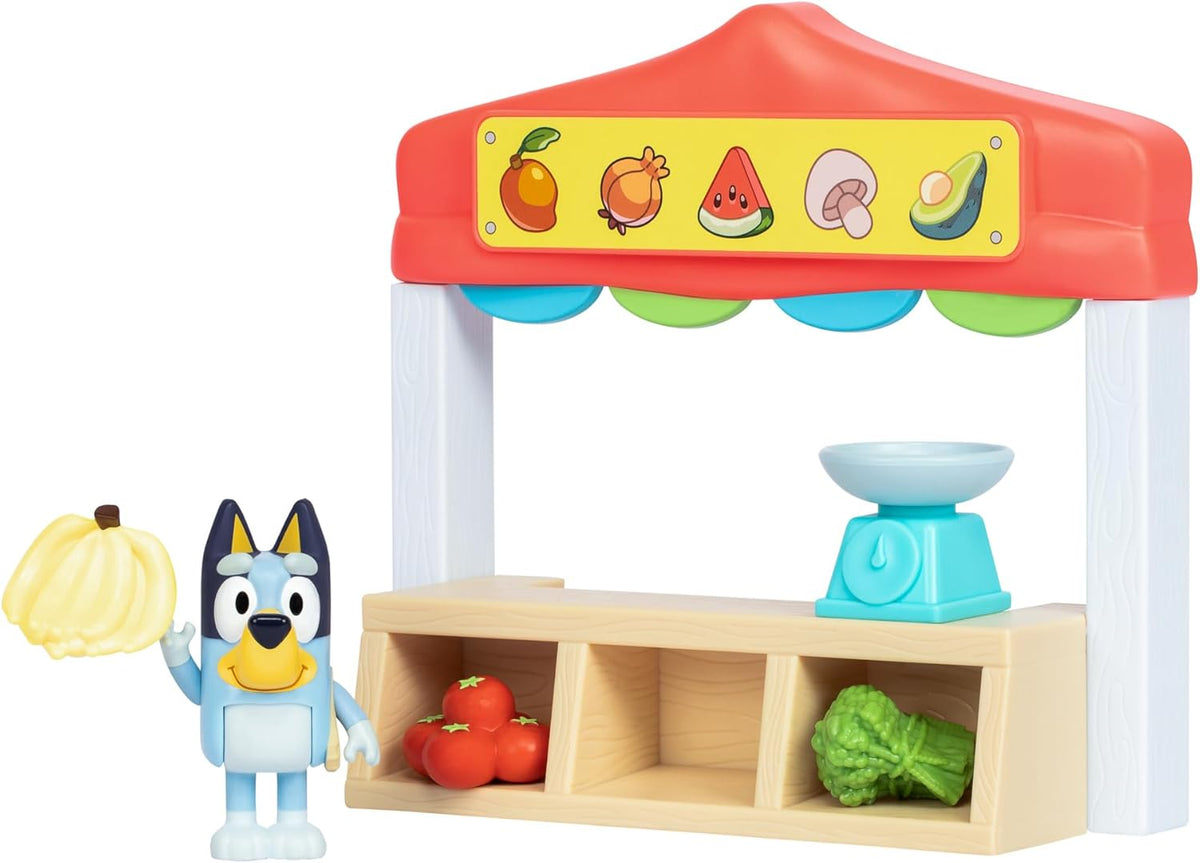 Bluey Mini Farmers Market Playset, 3+ years