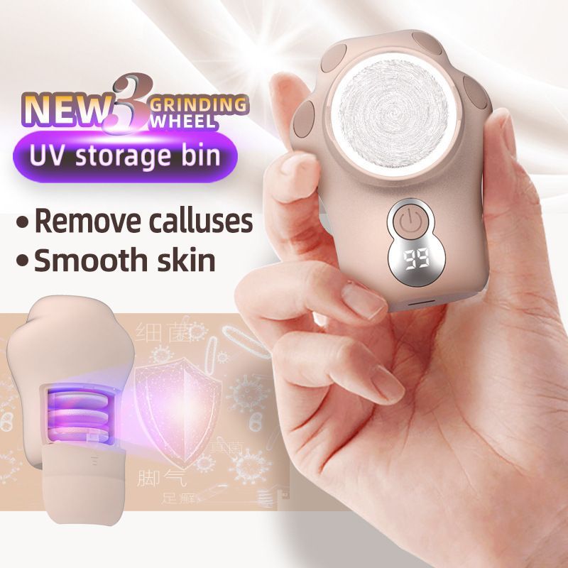USB Rechargeable Electric Foot Callus Remover Pink