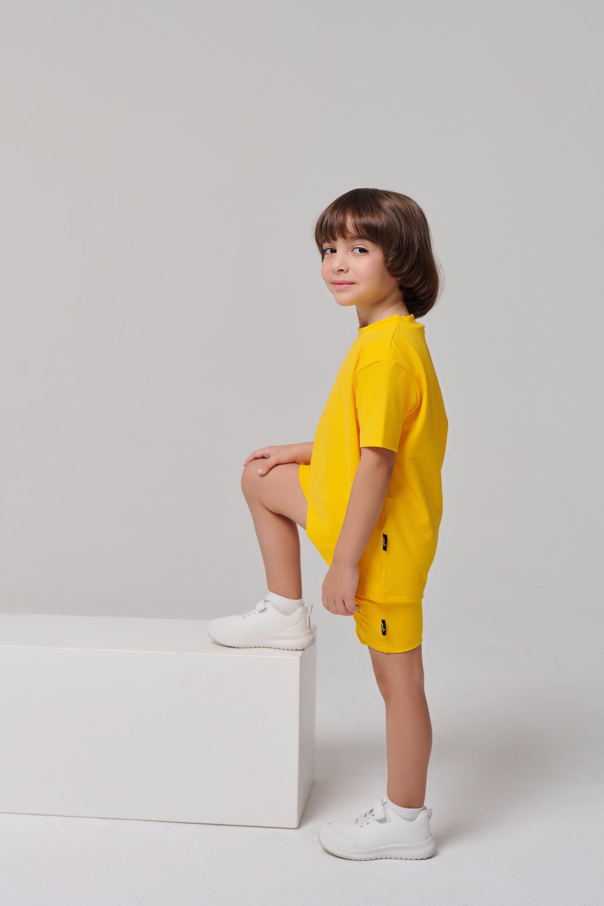 Regular Fit Kids Shorts - Bright Yellow