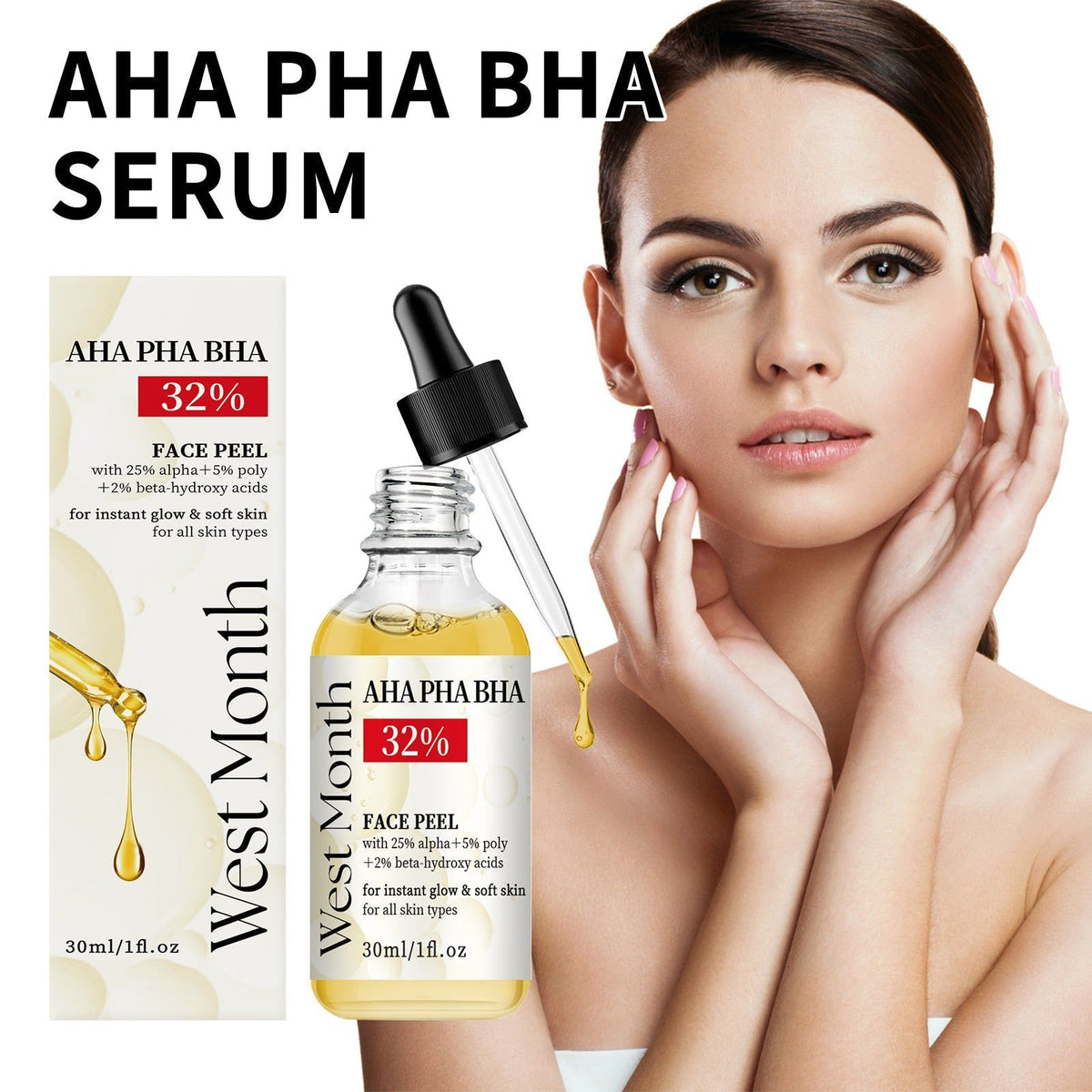 Glow Up Pore Tightening Serum, Brightening, Exfoliating, Anti-Aging, Clear Skin ,30ml