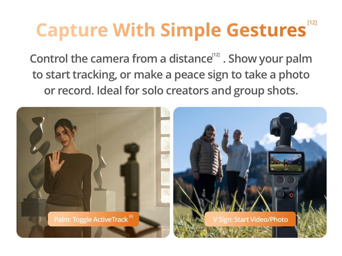 DJI Osmo Pocket 4 Creator Combo Handheld Gimbal Camera, 1" CMOS, 4K/240fps, 107GB Storage, Creator Kit