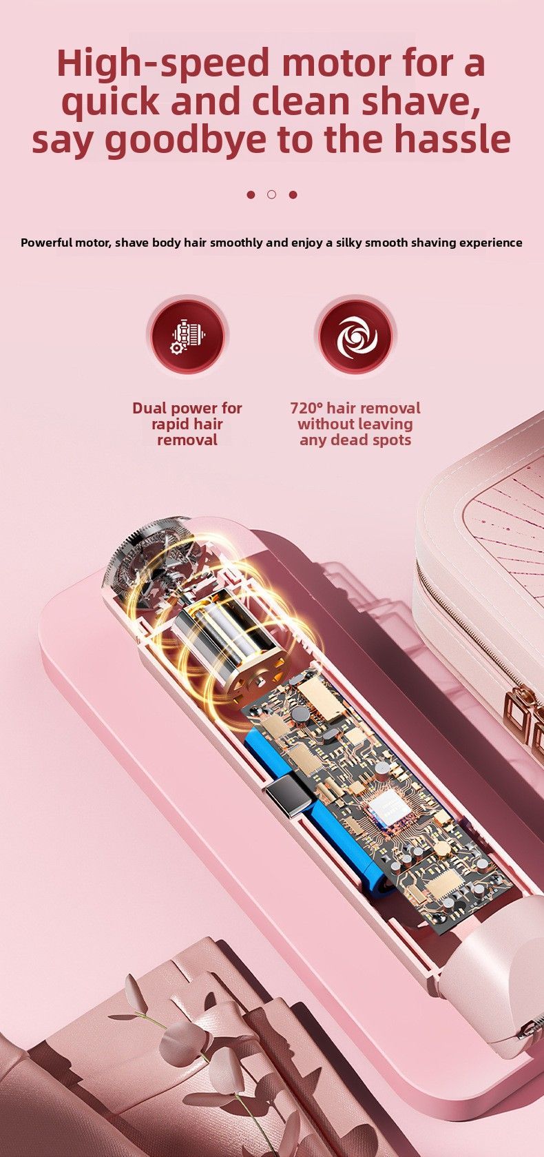 Dual-Head Women's Hair Trimmer