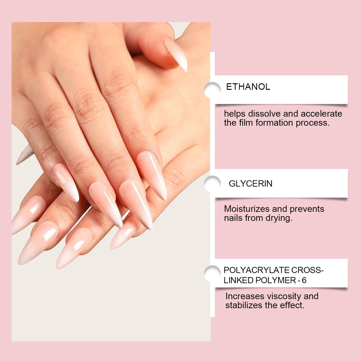 Crystal Nail Extension Adhesive, Quick Strong Nail Glue for Long-lasting Manicure ,5g