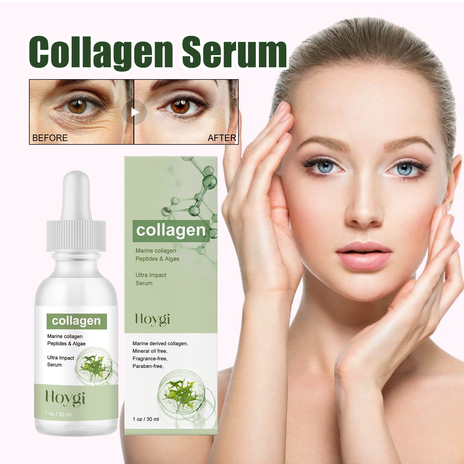 Collagen Serum for Fine Lines, Deep Moisturizer, Anti-Aging, Skin Rejuvenation ,30ml