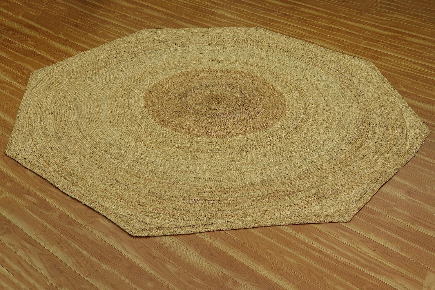 AIESY®  Beautiful Reversible Jute Rug Ideal for High Traffic Area