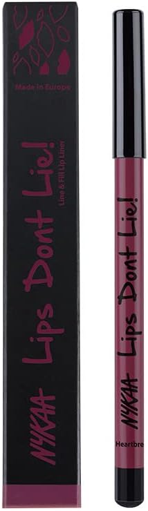 Nykaa lips Don't Lie Lip liner Heart Breaker07