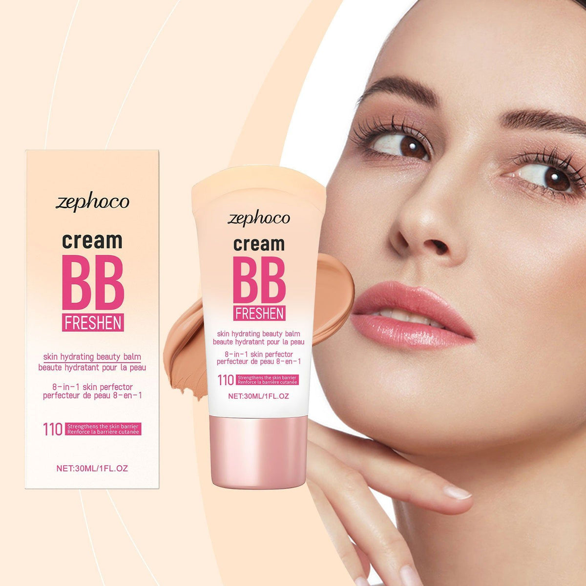 Brightening Concealer BB Cream for Dark Skin, Matte, Moisturizing, Oily & Dry Skin ,30ml