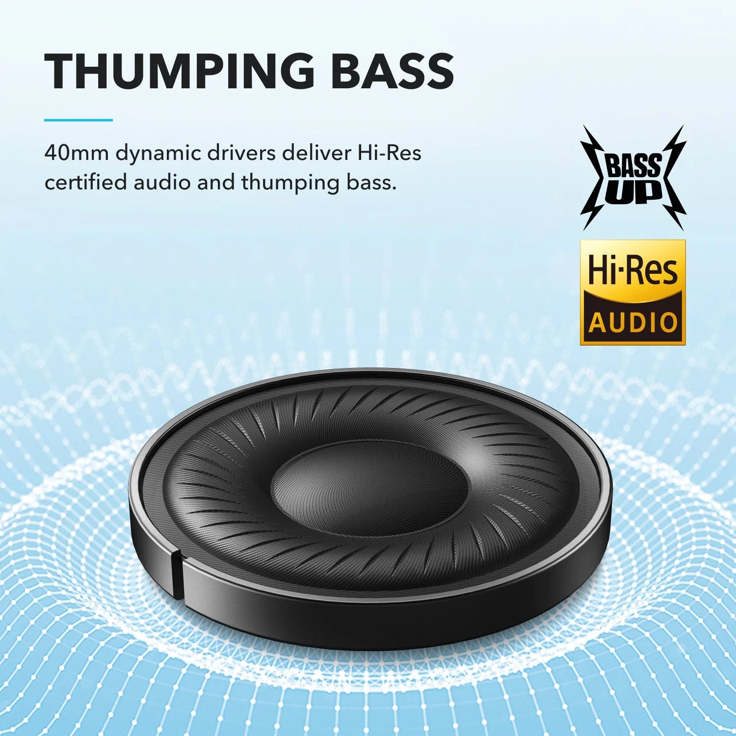 Anker Soundcore Q20i Wireless Headphones Hybrid ANC, 40H Playtime, Bluetooth 5.0