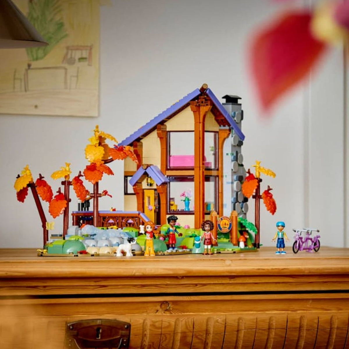 LEGO Friends 42705 Cozy Fall Forest Cabin Building Toy Set, 1229 Pieces for Boys and Girls Ages 9 Years and Above