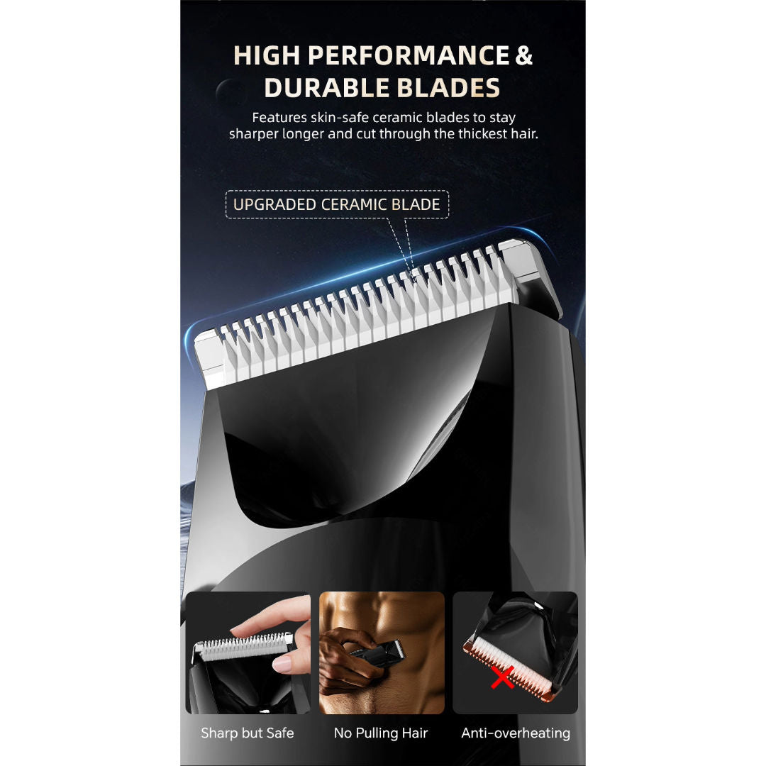 ENCHEN Spark 3 Cordless Body & Groin Hair Trimmer, Waterproof, 4 Guide Combs, USB Rechargeable
