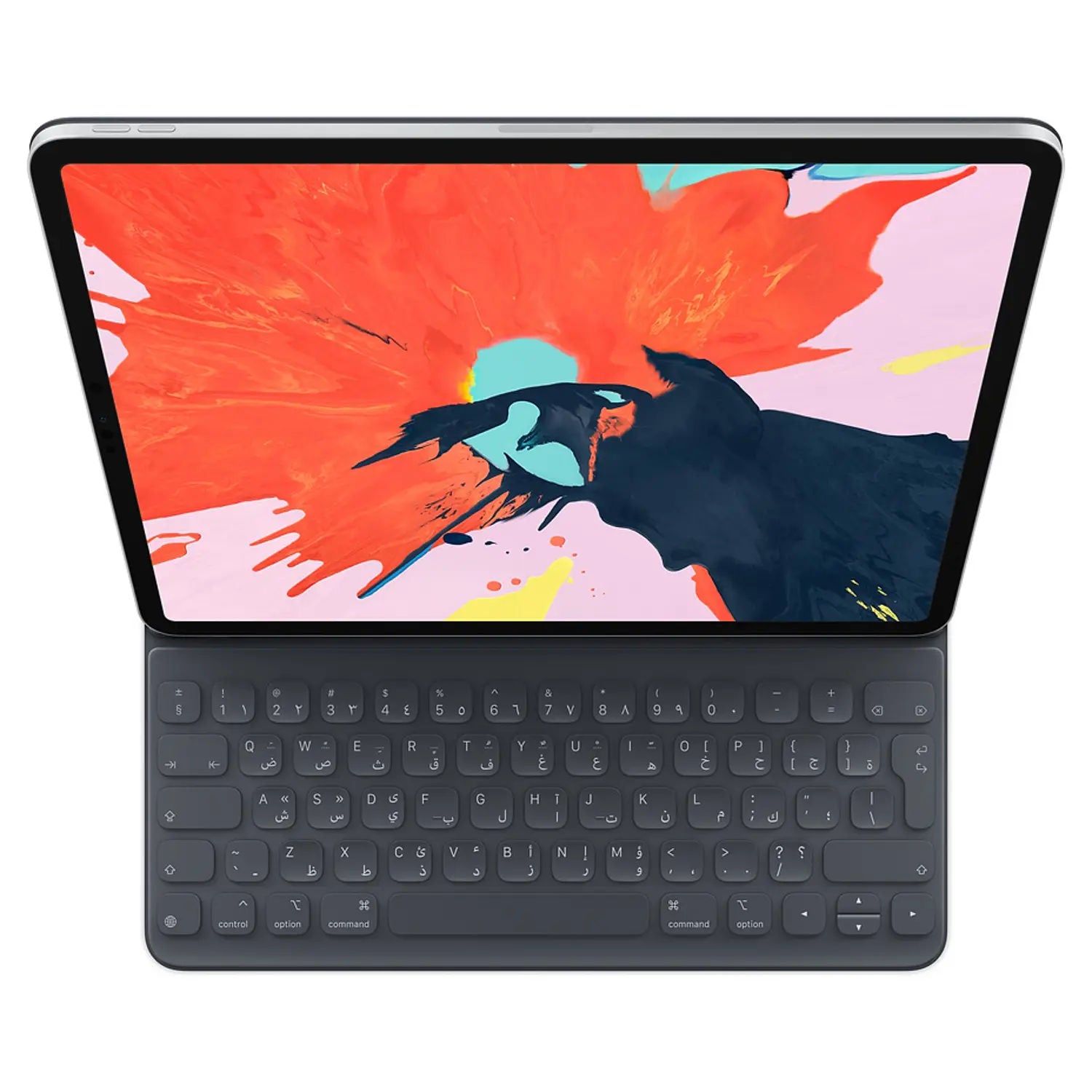 Apple Smart Keyboard Folio for 12.9 inch iPad Pro 3rd Gen, English/Arabic, MU8H2AB/A, Middle East Version