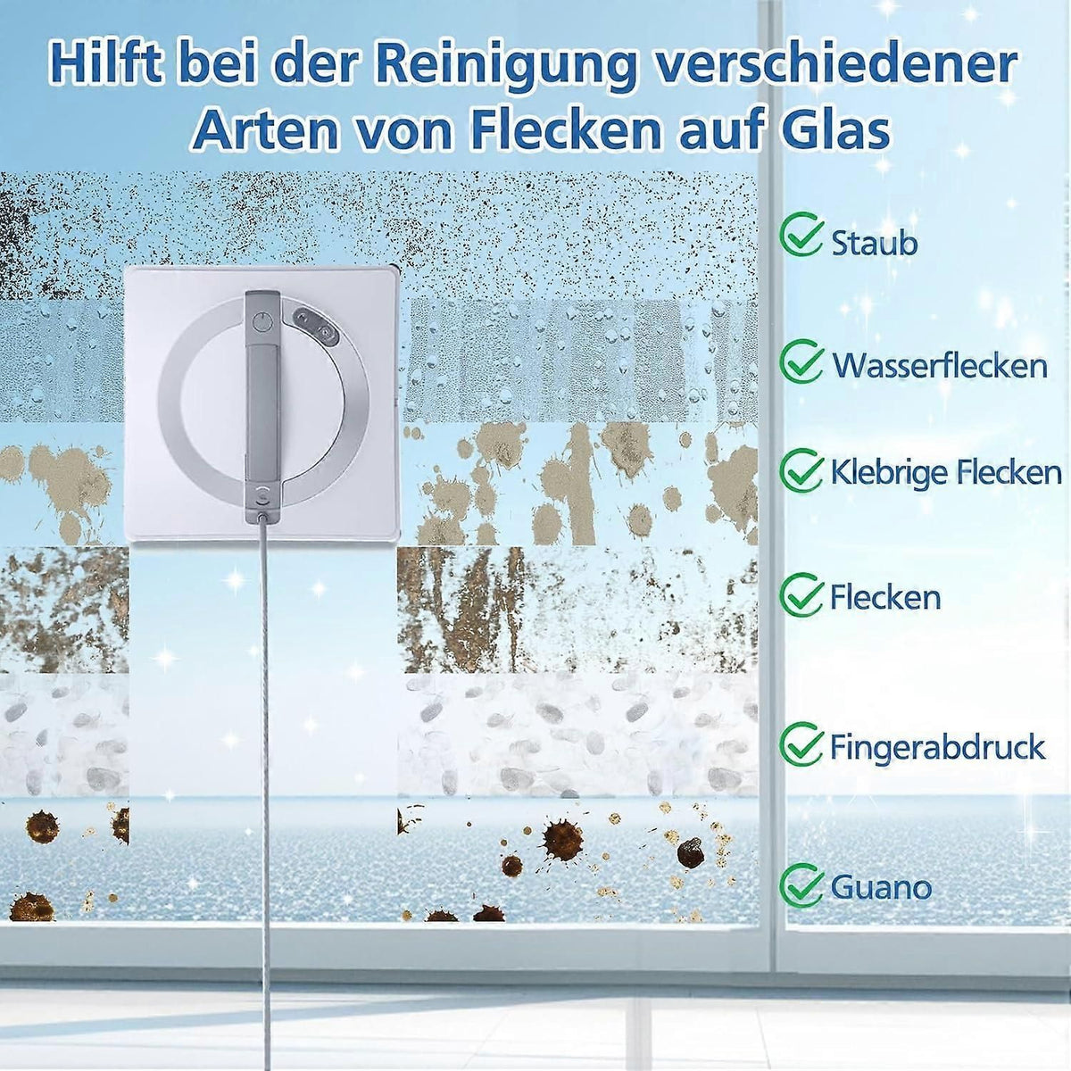 6 Pack Window Robot Cleaning Pads Washable Microfiber Cloth Set
