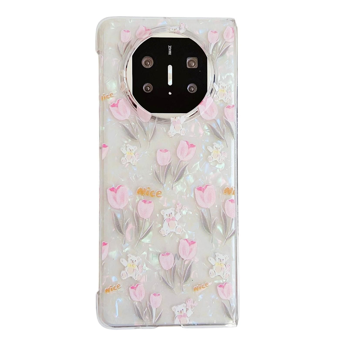 Flower Pattern PC Case For Huawei Mate XT Ultimate Design