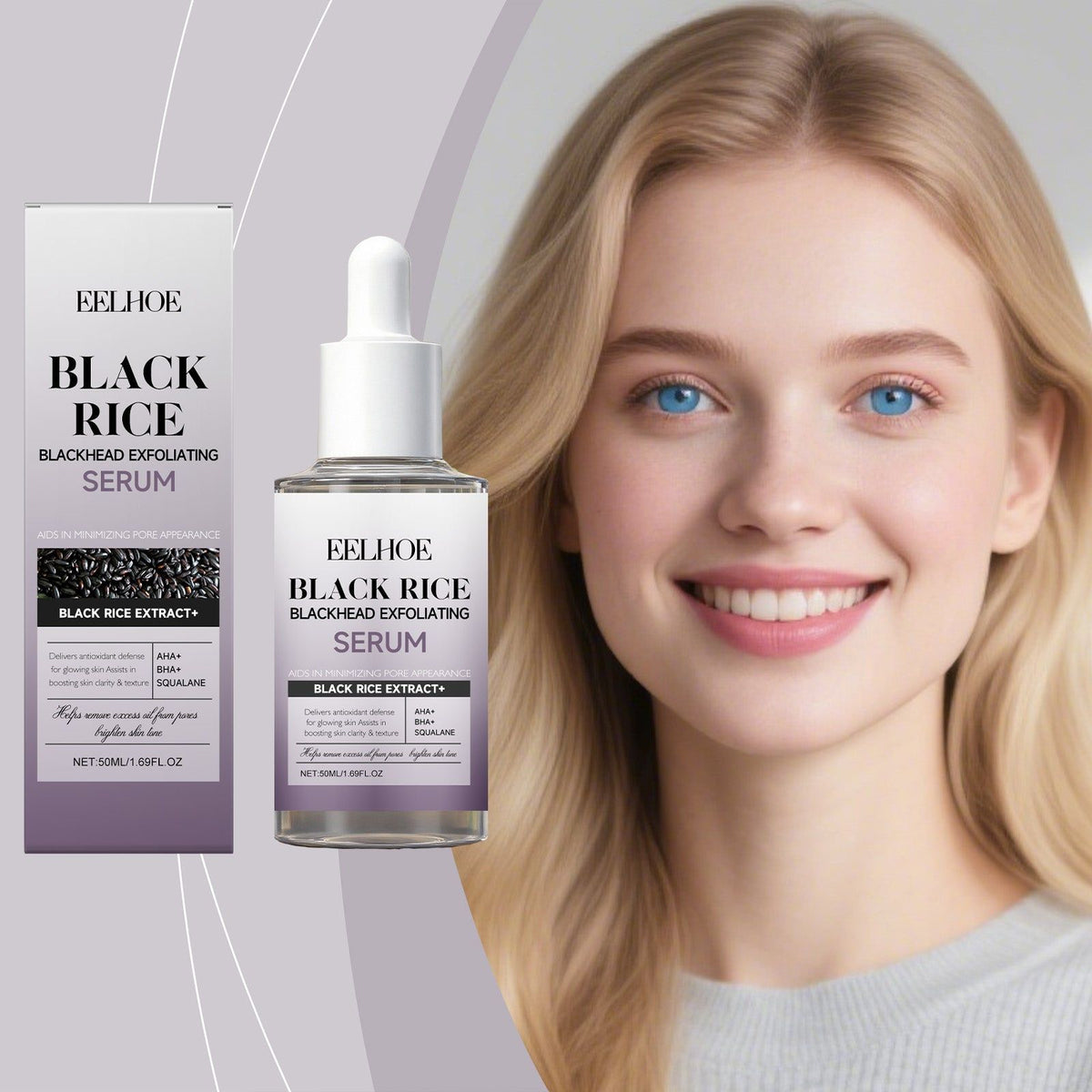 Black Rice Facial Care Exfoliating Essence, Hydrating, Pore Cleansing ,50ml