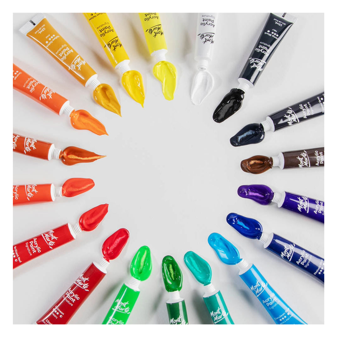 Mont Marte Acrylic Paint Signature Set, 18x12ml, PMHS0033 P24-507