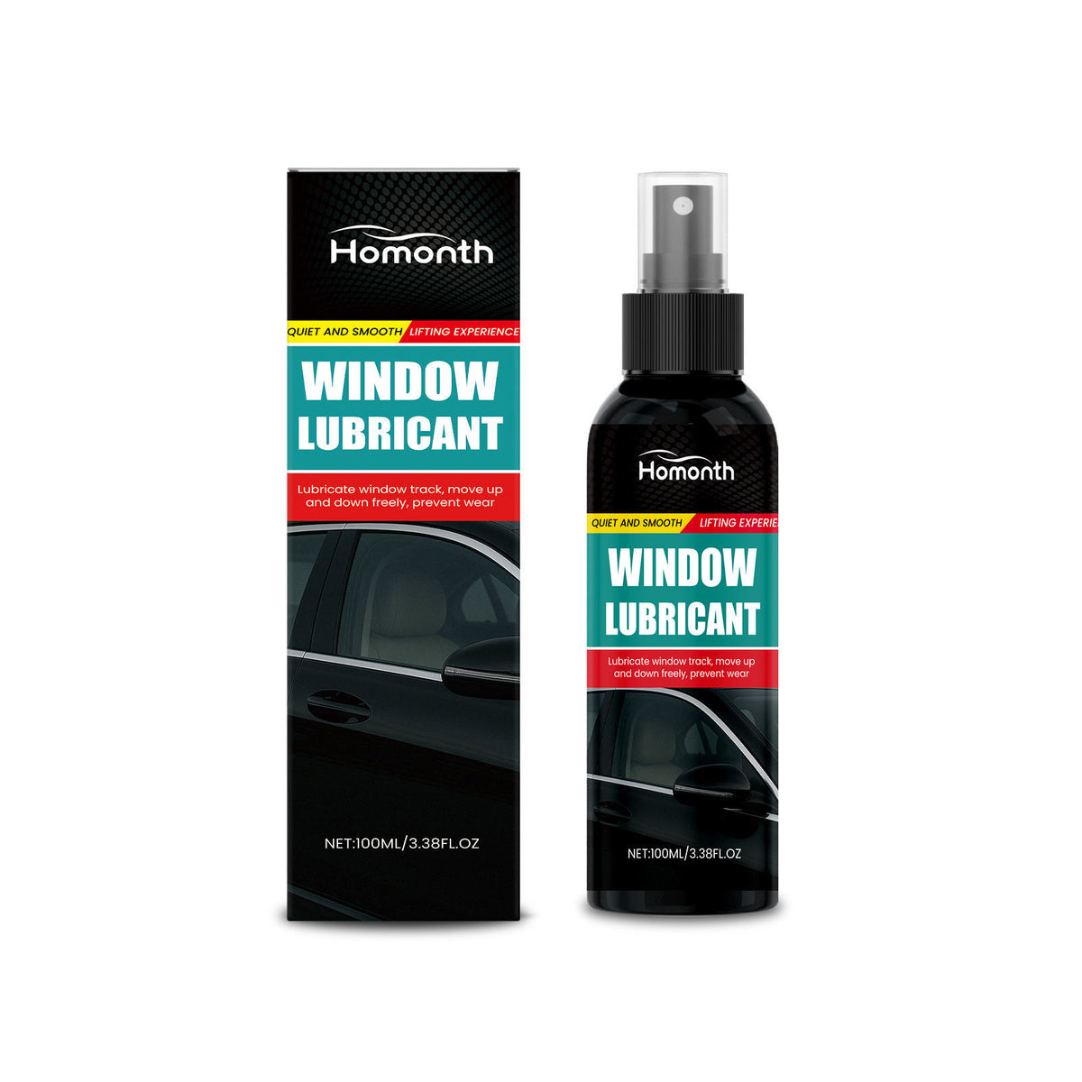 Car Care Noise Reduction Lubricant, Long-Lasting Smooth Window Movement, Anti-Aging Solution ,100ml
