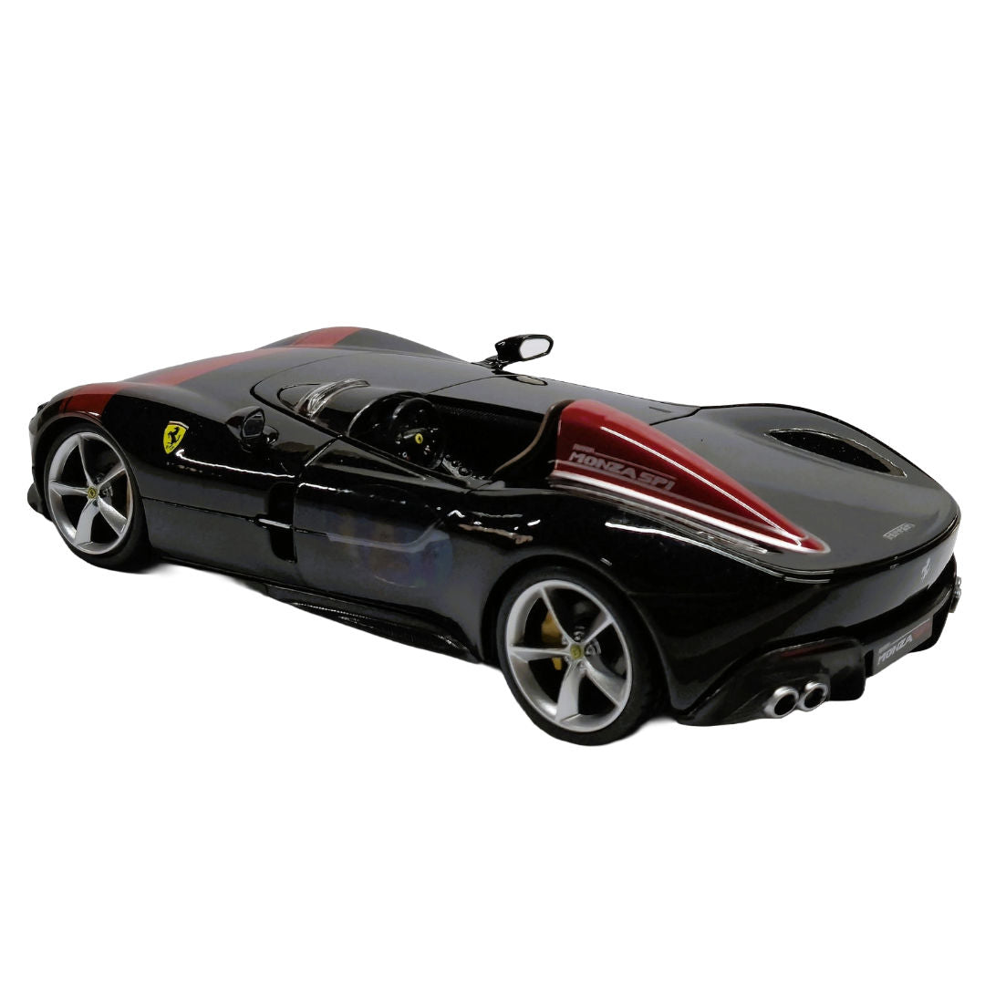 Bburago Ferrari Monza SP1, Ferrari Race & Play, Die-Cast Car, Black/Red, 1:24