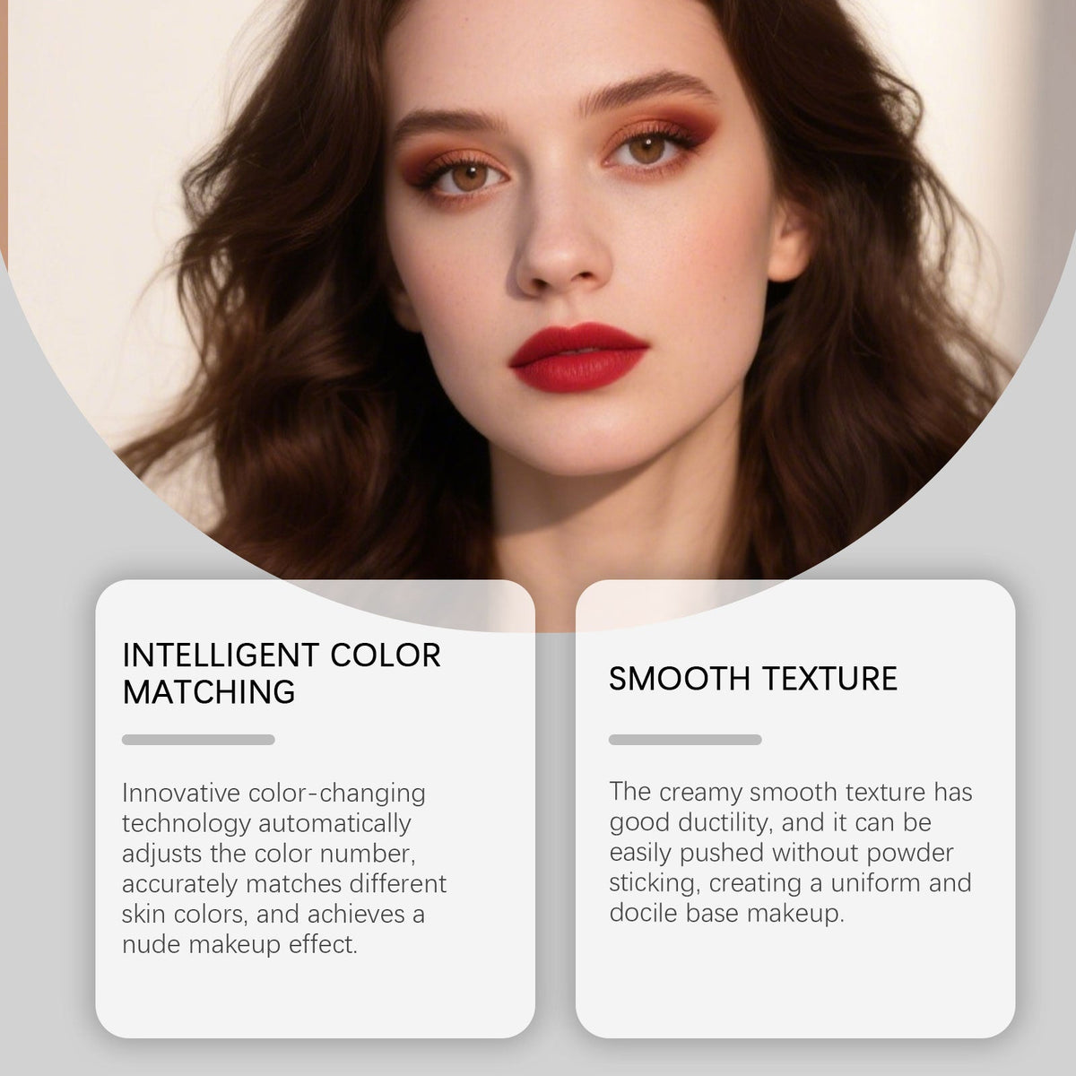 Brightening Flawless Cushion Cream, Natural Fit Base Makeup, Hydrating, Concealing, Light, Transparent ,18g