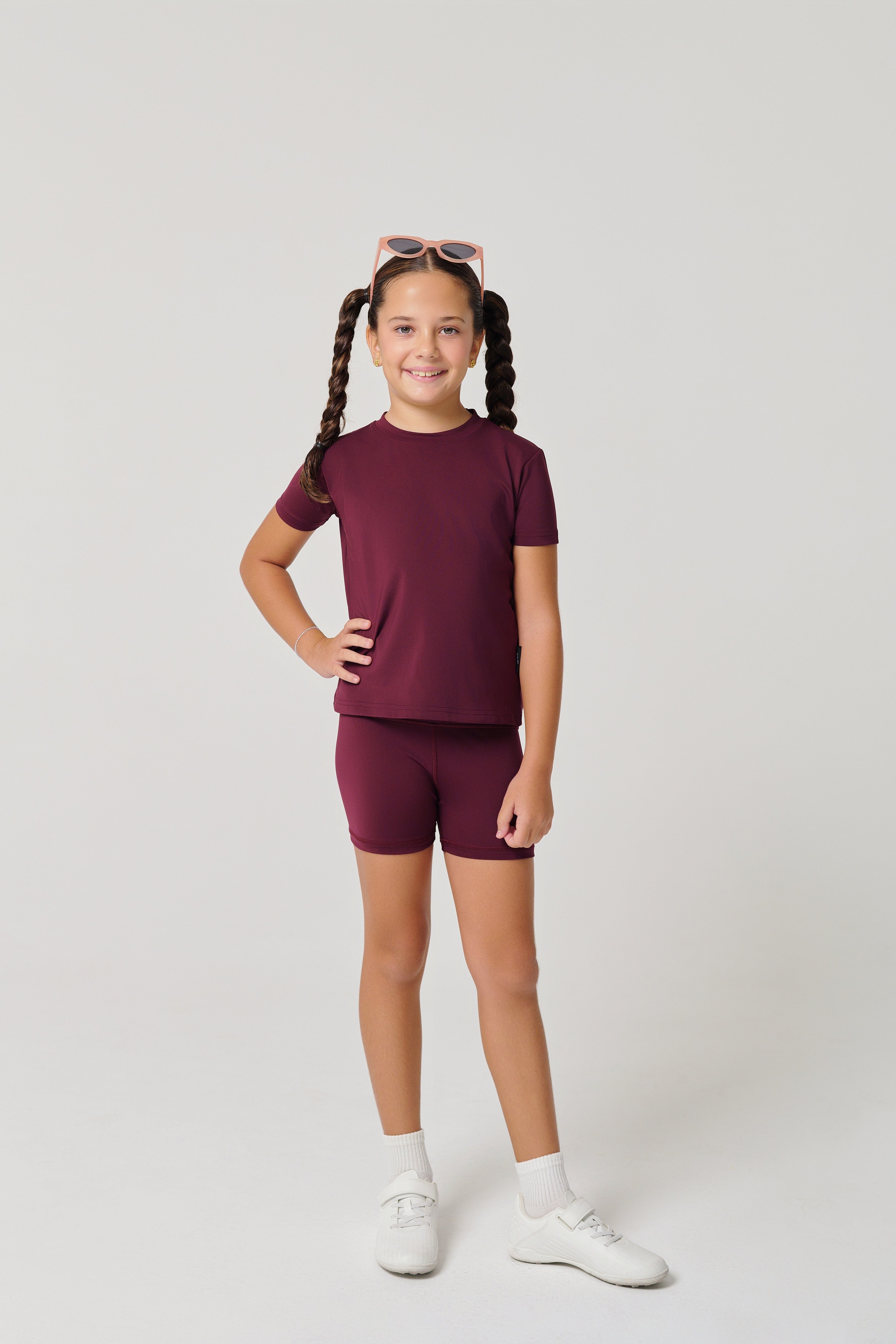 Regular Fit Kids Tights - Maroon