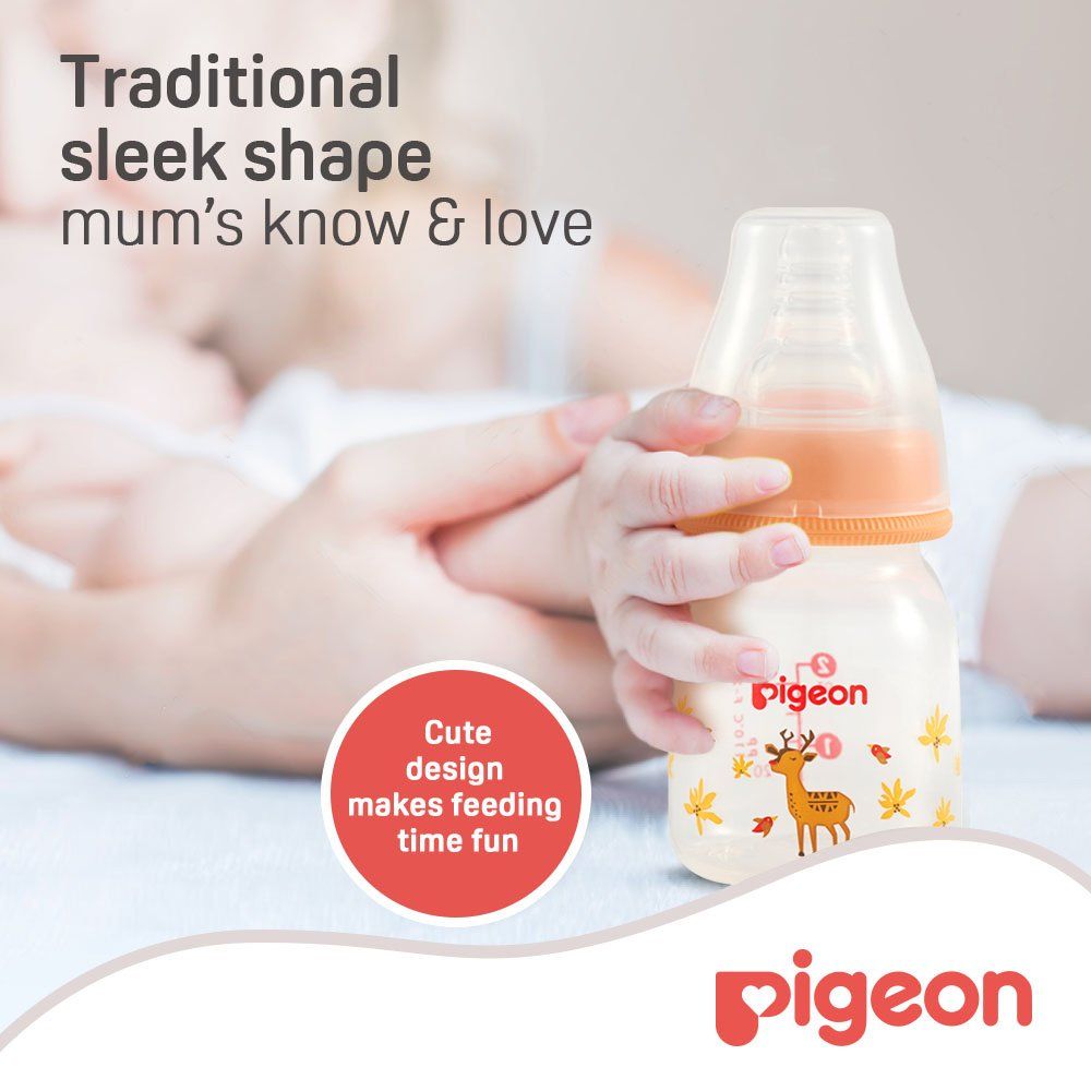 Pigeon - flexible silicone - 50ml -0+ -ogange