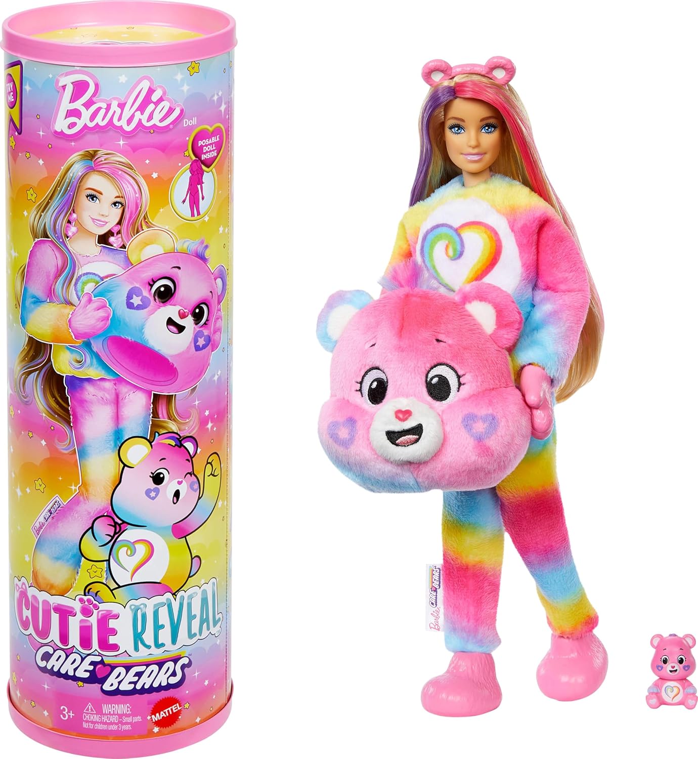 Barbie Cutie Reveal Care Bears Series 2 Togetherness Bear Doll Playset
