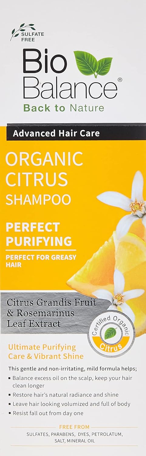 Biobalance Org Citrus Shampoo For Greasy Hair 330ml