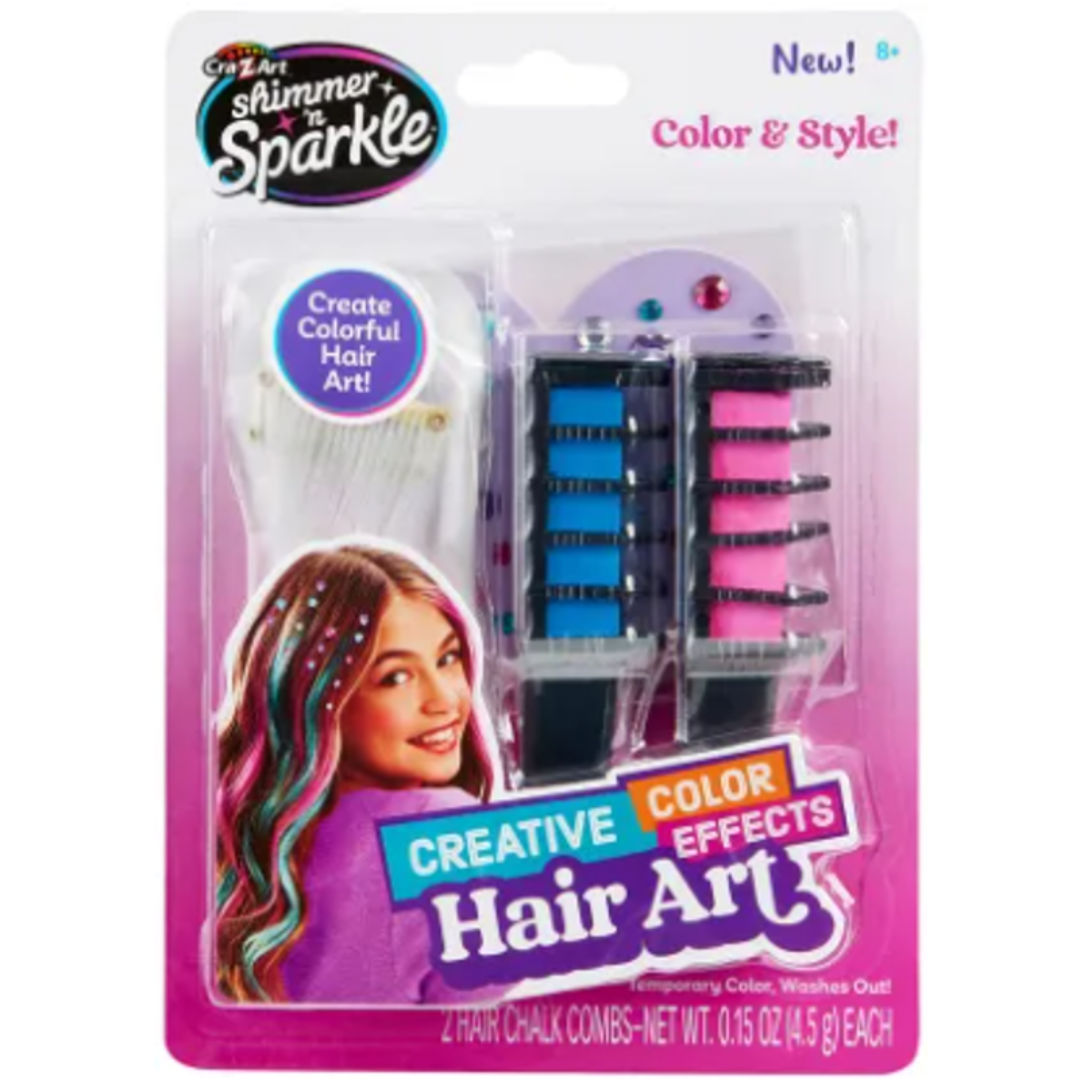 Cra-Z-Art Shimmer ’n Sparkle Creative Color Effects Hair Art Kit, 8+ Years