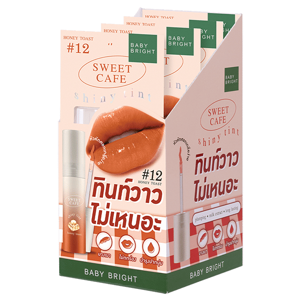 SWEET CAFE SHINY TINT 2.8G BABY BRIGHT (M) #12 HONEY TOAST