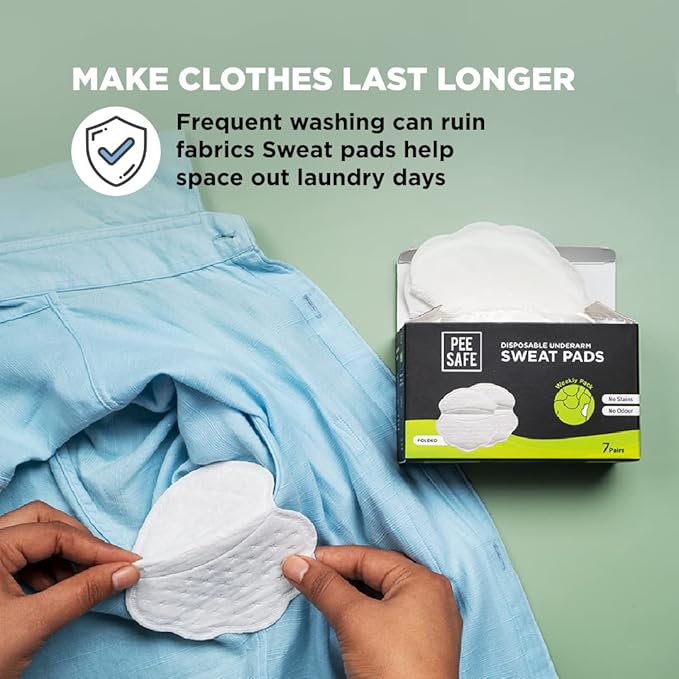Pee Safe Sweat Pads Folded 14N